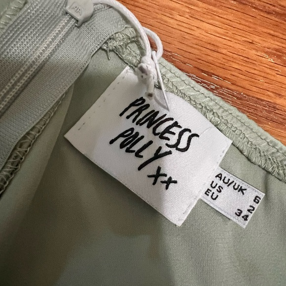 Princess Polly jemma mini dress sage - Picture 6 of 6